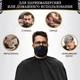 Накидка MASHELE пеньюар парикмахерская барбер для стрижки клиентов парикмахера Barber Black (Черная Тень) - изображение 6
