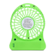 Вентилятор настольный аккумуляторный 18650 USB диаметр 10см Portable Fan Mini зеленый - изображение 3