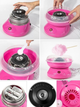 Аппарат для приготування солодкої сахарної вати Cotton Candy Maker №A2-39 Розовий - зображення 10