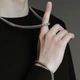 Чоловічий комплект ланцюг і браслет "Strong" з нержавіючої сталі - зображення 2