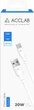 Кабель ACCLAB PwrX 20W USB-A to Lightning 1.2 м White (1283126559549) - зображення 2