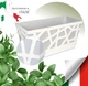 Вазон Idel Flowerbox 40 см Сірий/білий (730034) - зображення 2
