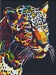Diamentowa mozaika Ideyka Jaguar pop-art 30 x 40 cm (4823104336716) - obraz 1