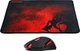 Комплект ігровий Redragon M601-BA, (миша+килимок), 3200 DPI Red LED чорний (78226) - изображение 2