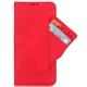 Чохол-книжка з кишеньками Deexe Wallet Stand для ZTE Nubia V60 Design - Red - зображення 5