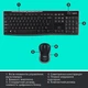 Вологозахисний бездротовий комплект LOGITECH MK270 ENG/UKR (920-004508) - зображення 6