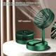Вентилятор портативний настільний XL-040 1200 mAh Green - зображення 7