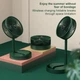 Вентилятор портативний настільний XL-040 1200 mAh Green - зображення 12
