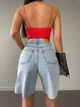 Женские джинсовые шорты 36 голубые - изображение 5