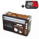 Радио аккумуляторное Golon RG-38IBr FM/USB/MicroSD с фонарем + часы - изображение 1