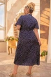 Платье с запахом Tatiana САМИРА синее 60 - изображение 5