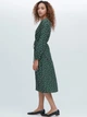Платье на запах миди женское Uniqlo 655961478 S Зеленое (1159782216) - изображение 2