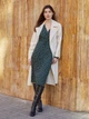 Платье на запах миди женское Uniqlo 655961478 S Зеленое (1159782216) - изображение 7
