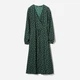 Платье на запах миди женское Uniqlo 655961478 S Зеленое (1159782216) - изображение 1