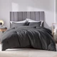 Комплект постельного белья Еней-Плюс Евро 200x220 см Luxe-0008 серый Microfiber (4820001331905) - изображение 1