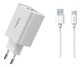 Мережевий зарядний пристрій + кабель! - 2хUSB порти 2,4A + USB Type-C кабель 1 м білий - Proda PD-A28c - изображение 4