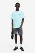 Футболка с принтом H&M Relaxed Fit L голубой 0967955061 - изображение 2