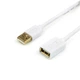 Кабель Atcom (13424) USB 2.0 AM/AF, 0.8м, белый - изображение 3
