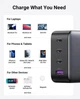 Универсальное портативное быстрое зарядное устройство Ugreen CD226 GaN 100W 3C1A на 4 USB - изображение 8