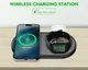 Док-станція JYD 3в1 Wireless Charger для iPhone 14/13/12/11/Х, AirPods, AirPods 2/3, Apple Watch (Black) - зображення 2