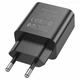 Мережевий зарядний пристрій BOROFONE BA71A Power single Port PD20W charger Black (6974443387957) - изображение 2