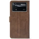 Чохол-книжка Crazy Horse Clasic для Xiaomi Poco X4 Pro 5G Brown (Front) (47080) - зображення 3