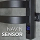 Полотенцесушитель электрический NAVIN Stugna 480х1200 Sensor (12-249053-4812) черный муар правый с таймером - изображение 5