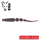 Силиконовый слаг Fox 9см Leech (JAVASTICK) #008 (вишня, синяя блестка) (съедобный, 6шт) - изображение 1