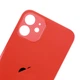 Задняя крышка iPhone 12, большой вырез под камеру, Red - изображение 3