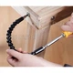 Універсальний гнучкий подовжувач для шуруповерта SNAKE BIT + викрутка і набір біт Чорний - зображення 5