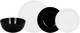 Сервиз столовый Luminarc Diwali Black & White из 19 предметов (P4360) - изображение 1