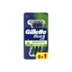 Бритва одноразова Gillette Blue 3 Plus Sensitive 6 шт. - зображення 1