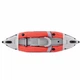 Надувная лодка байдарка одноместная Intex EXPLORER 68303 NP 305х91х46см для плаванья и рыбалки с алюминиевыми вёслами, насосом и сумкой Красный - изображение 3