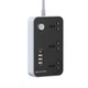 Мережевий подовжувач ColorWay 3 розетки + 4 USB QC3.0&PD (Black) CW-CHU34PDB - зображення 3