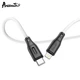 Кабель Avantis AC-87 PD Silicone 20W Type-c to lightning Black/white - изображение 6