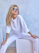 Костюм Exclusive брючный трикотажный ХL Белый ART 169 - изображение 4