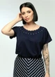 Трикотажная блузка For women М-101 52 Темно-синий - изображение 1
