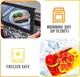 Набір контейнерів для зберігання харчових продуктів із герметичними кришками 12 штук "KICHLY" - зображення 3