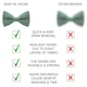 Бабочка Bow Tie House цвета папоротника однотонная с габардина 09480 - изображение 3
