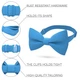 Бабочка Bow Tie House насыщенная голубая однотонная с габардина 08610 - изображение 2