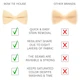Метелик Bow Tie House великий кремовий 10182L - зображення 3
