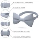 Метелик Bow Tie House великий сірий Cloud Grey габардин однотонний 10070L - зображення 2