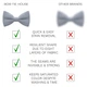 Метелик Bow Tie House великий сірий Cloud Grey габардин однотонний 10070L - зображення 3
