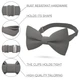 Бабочка Bow Tie House большая серая Fog габардин однотонная 09447L - изображение 2