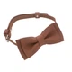 Шкіряна Bow Tie House метелик з коричневої шкіри - краст 08253 - зображення 2