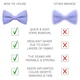 Бабочка Bow Tie House льняная лавандового цвета большая 10137L - изображение 3