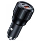 Зарядний пристрій Choetech car USB-A/USB-C 63W QC3.0/PD/PPS black (TC0010-BK) - зображення 1