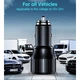 Зарядний пристрій Choetech car USB-A/USB-C 63W QC3.0/PD/PPS black (TC0010-BK) - зображення 4