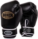 Перчатки боксерские Boxer «Элит» 10 oz кожвинил 0.8 мм Черные (2022-04BLK) - изображение 1
