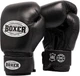 Перчатки боксерские Boxer 6 oz кожа 0.8-1 мм Черные (2023-04BLK) - изображение 1